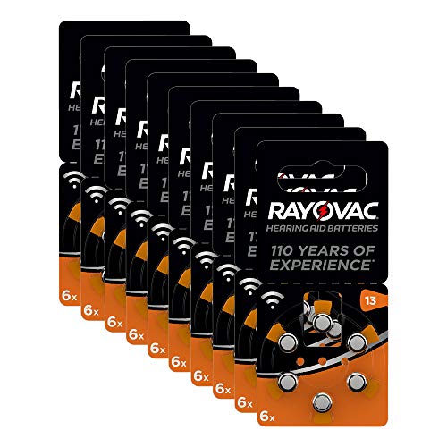 pila del audfono rayovac modelo 13 pr48 paquete de 60 pilas 10 x blister 3