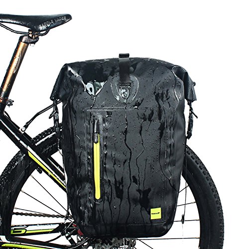 selighting bolsa alforja trasera para bicicleta 25l grande bolsa bicicleta