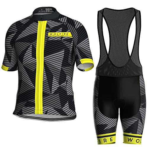 wolfire wf ropa ciclismo hombre traje ciclismo hombre con 12d gel pad bib