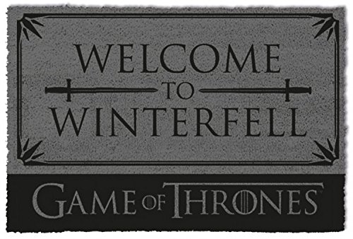 1art1 juego de tronos welcome to winterfell felpudo alfombra 60 x 40cm