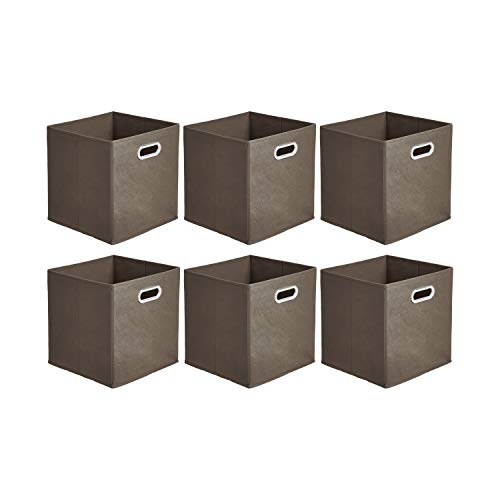 amazon basics cajas de almacenamiento de tela con forma de cubo 1