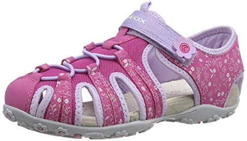 geox jr sandal roxanne b sandalias punta cerrada nias rosa fuchsialilac