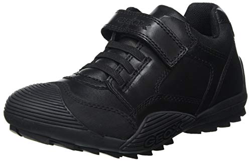 geox jr savage b school uniform shoe nios negro black 34 eu