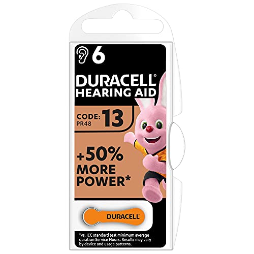 pilas para audfonos duracell tamao 13 paquete de 6