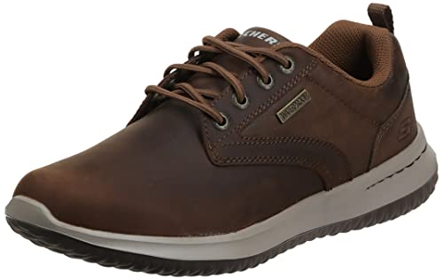 skechers delson antigo zapatos de cordones oxford hombre marrn cdb black