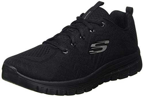 skechers graceful get connected zapatillas mujer black meshtrim 37 eu