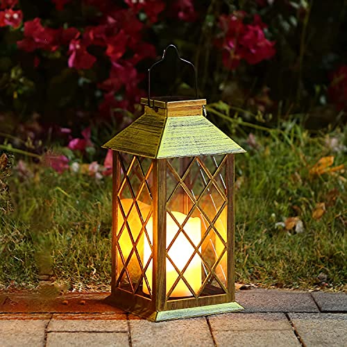 tomshine linterna solar con vela efecto luz led solar jardn lmparaestilo