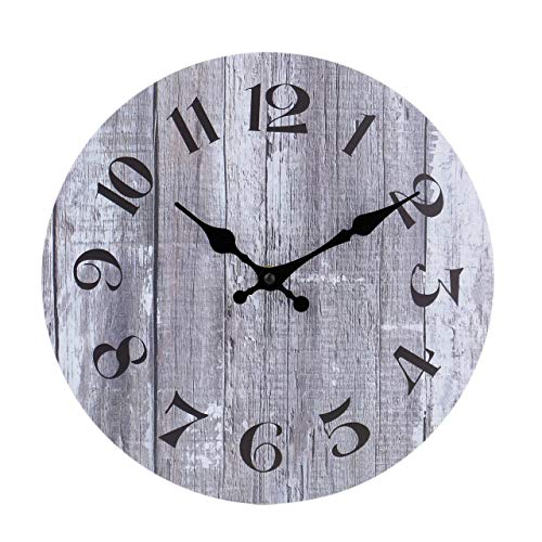 vintage diseo rstico country estilo toscano madera reloj de pared redondo