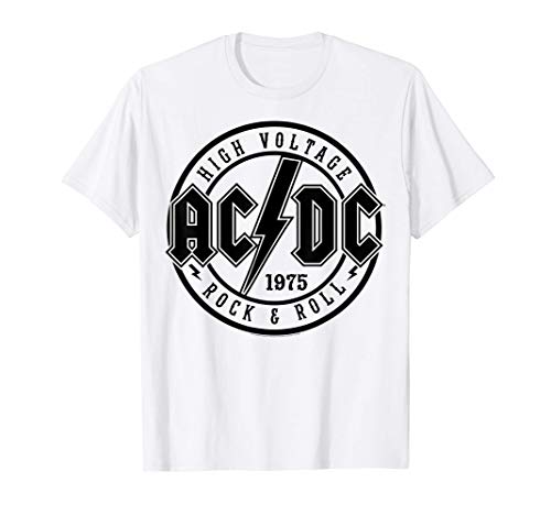 acdc rock roll camiseta