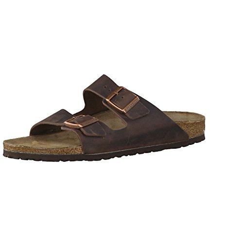 birkenstock arizona sandalias de piel natural unisex marrn 41 eu