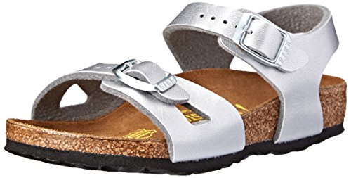 birkenstock rio birko flor sandalias para mujer negro 37 eu