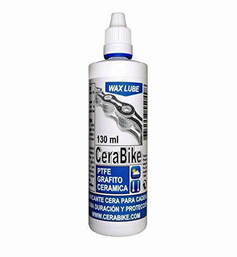 cerabike waxlube lubricante base cera para cadena con ptfe grafito y