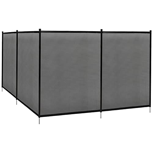 costway valla de seguridad para piscina 360x125cm barrera proteccin de 1