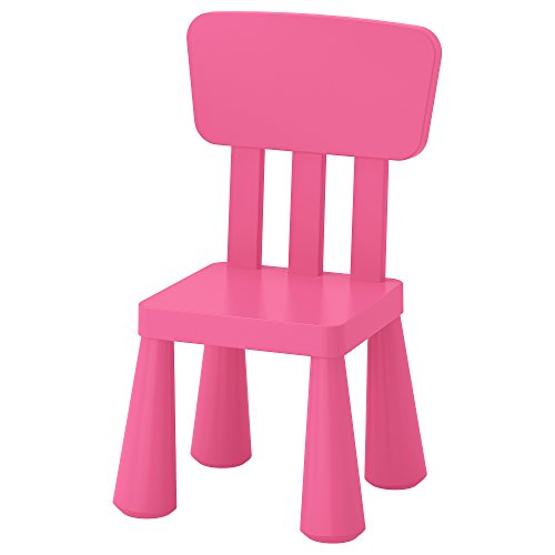 ikea mammut silla infantil para interiores y exteriores color rosa 1