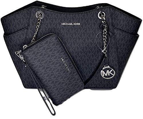 michael michael kors jet set bolsa de viaje con cadena grande para el hombro