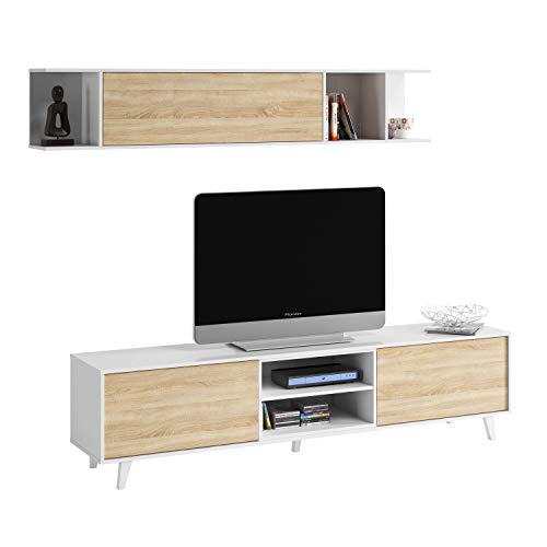 mueble de saln comedor mdulo tv estante modelo zaiken plus color