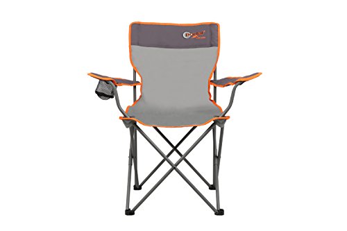 portal outdoor oscar silla plegable para camping aluminio gris y naranja