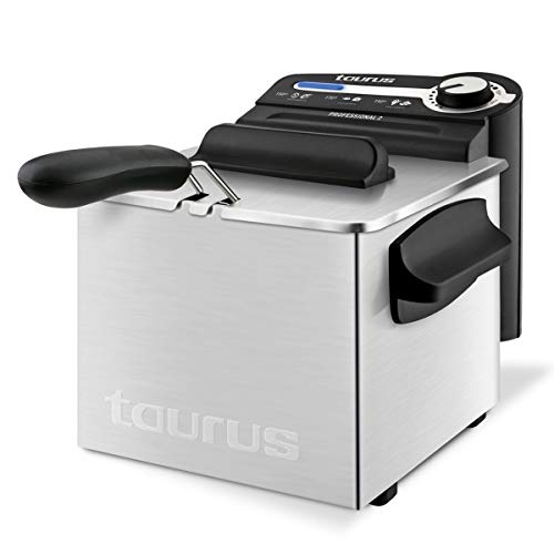 taurus professional 2 plus freidora 2 litros 1700 w 188 stainless steel