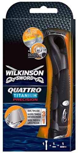 wilkinson sword quattro titanium precision maquinilla de afeitar recargable