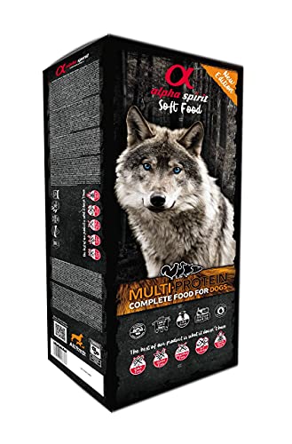 alpha 3001209 spirit canine multiproteico semihumedo caja 9kg negro