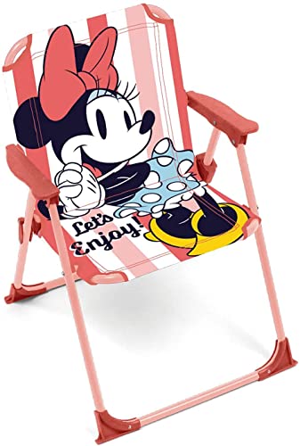 arditex wd14436 silla plegable con brazos de 38x32x53cm de disney minnie