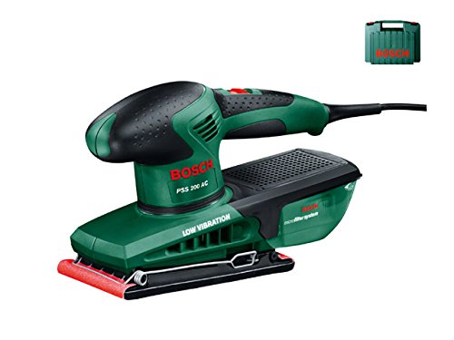 bosch pss 200 ac lijadora orbital 200w negro verde amoladoras de banda