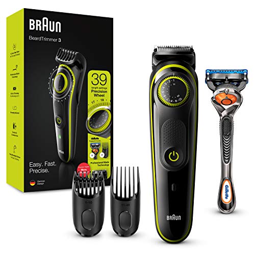 braun recortadora de barba con gillette fusion 5 proglide maquinilla de