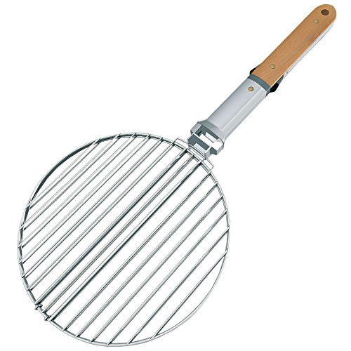 campingaz 205817 parrilla para barbacoa redonda mango doble de madera 40 cm