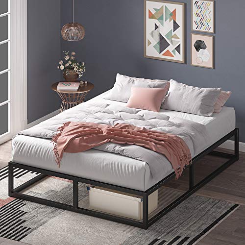 estructura de cama metlica zinus joseph 25 cm base para colchn somier