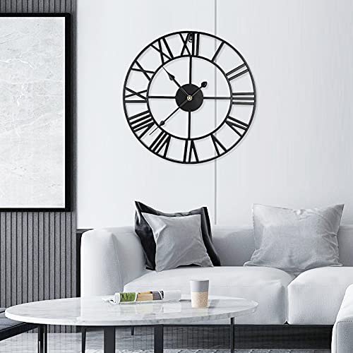 fogari reloj de pared decorativo retro grande 50cm estilo romano reloj de