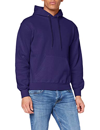 fruit of the loom ss026m sudadera con capucha para hombre morado purple