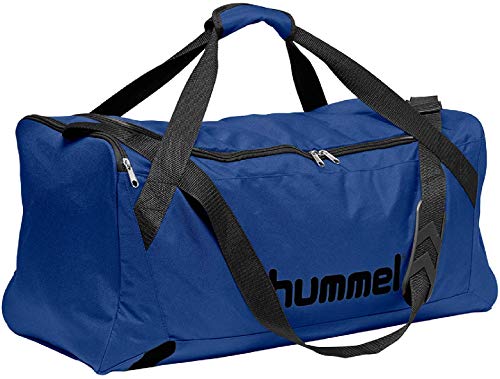 hummel core bolso deportivo color azul true blau y negro talla l