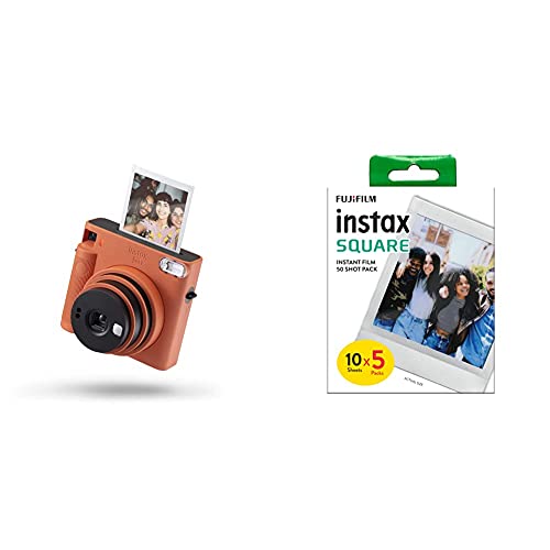 instax square sq1 cmara instantnea terracota orange fujifilm square