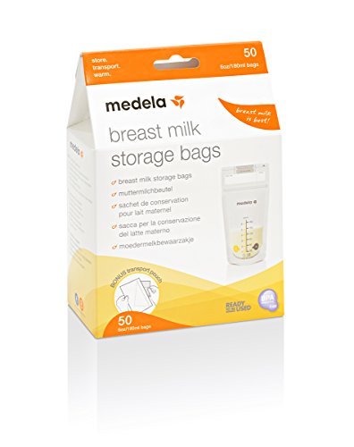 medela pack de bolsas de almacenamiento de leche materna de 180 ml paquete