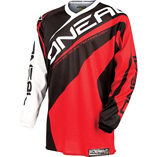 oneal element jersey racewear rot trikot mx dh enduro quad 0024r 3 gre