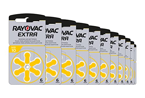 rayovac extra advanced pilas de audfono zinc aire a10pr70 pack 10 60 1