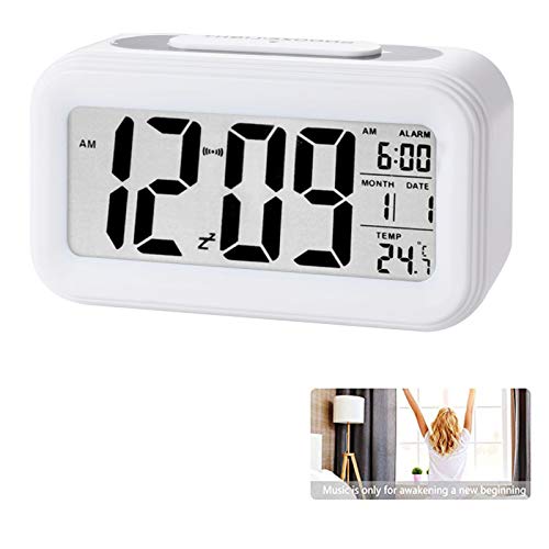 reloj de alarma digital lcd pantalla reloj alarma inteligente y con pantalla