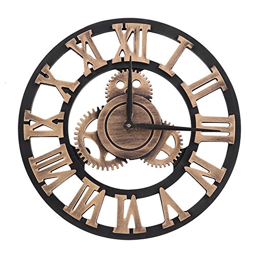 reloj de pared reloj de pared rstico 3d de 30 cm reloj colgante retro de