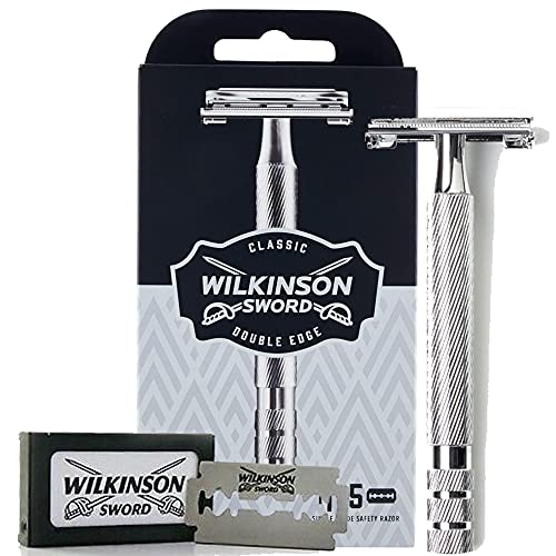 wilkinson sword classic premium mquina de afeitar vintage de acero cromado 1