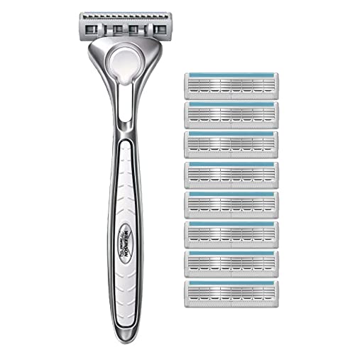 wilkinson sword quattro titanium sensitive maquinilla de afeitar de 4 hojas