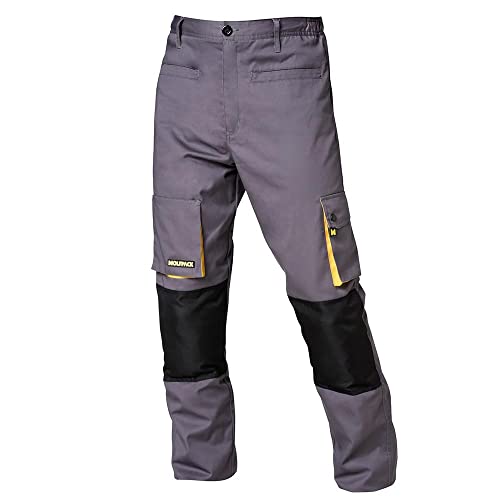 wolfpack 15017090 pantalon de trabajo grisnegro talla 4244 m