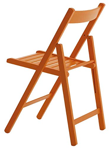 aranaz silla plegable haya naranja 43 x 47 x 79 cm