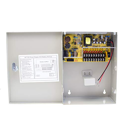 caja de alimentacin ups 9 canales 12v 10a fuente de alimentacin