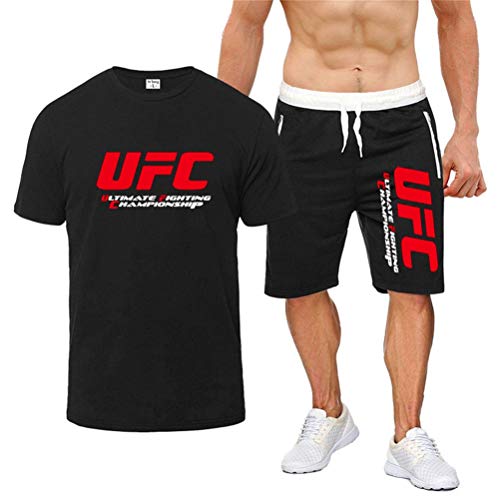 camiseta estampada conjunto de camiseta de fitness de verano mma traje de