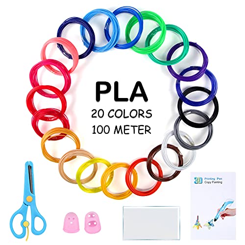 filamento pla para lpiz 3d3d pluma filamento 20 colores 175mm platotal 2