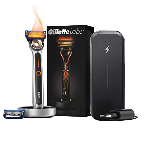 gillette labs heated razor mquina de afeitar hombre base de carga