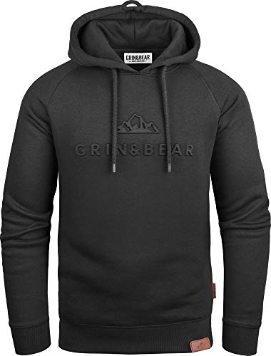 grinbear sudadera con capucha para hombre corte ajustado con logotipo de