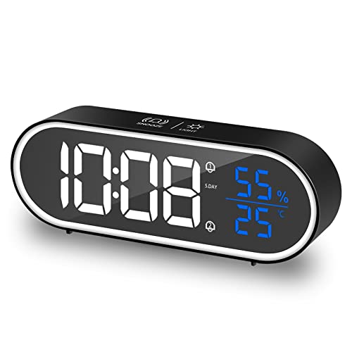 homvilla reloj despertador digital led pantalla reloj alarma inteligente 1