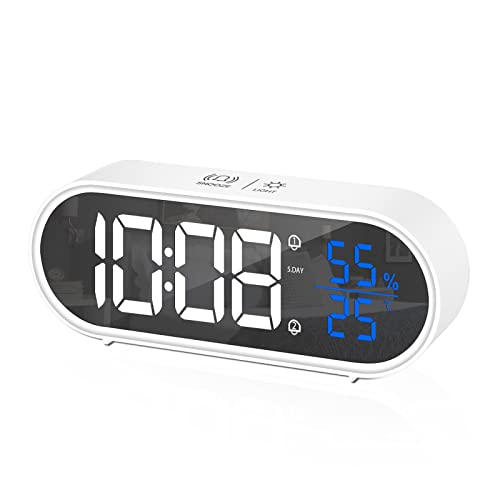 homvilla reloj despertador digital led pantalla reloj alarma inteligente