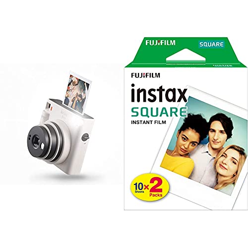 instax square sq1 cmara instantnea chalk white fujifilm square pelcula